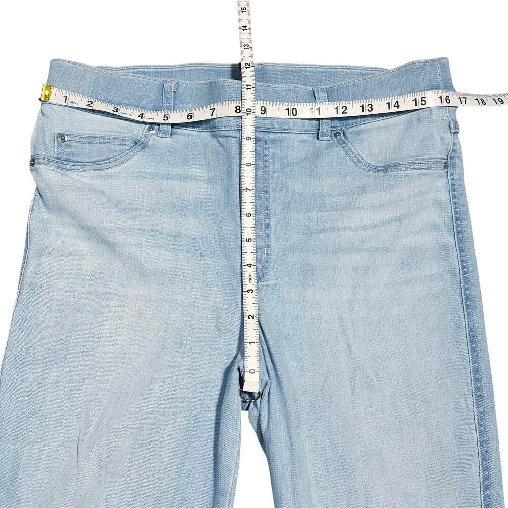 Spanx | Women | Light Wash Flare Leg High Rise Denim Stretch Pants | XL Tall - Picture 4 of 14